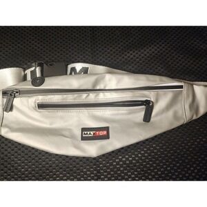 Maxtop Fanny Pack Gray Black 4-Pocket Traveling Waist Pack Bag Crossbody Tote